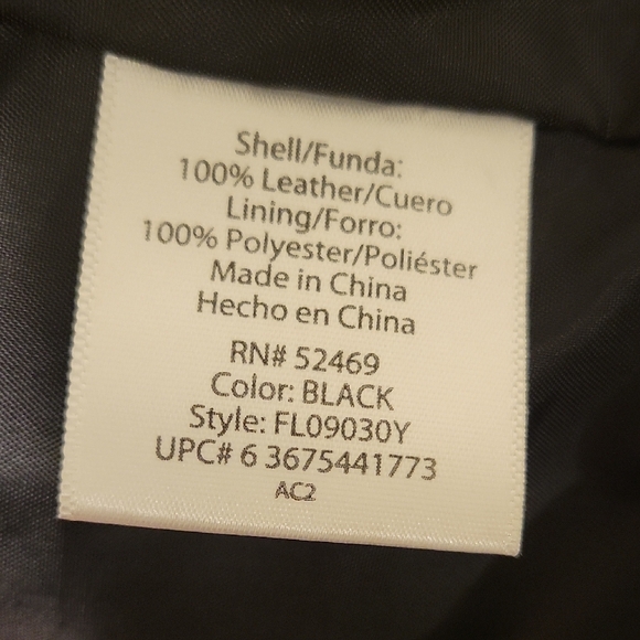 Black Faux Leather Jacket - Picture 6 of 6